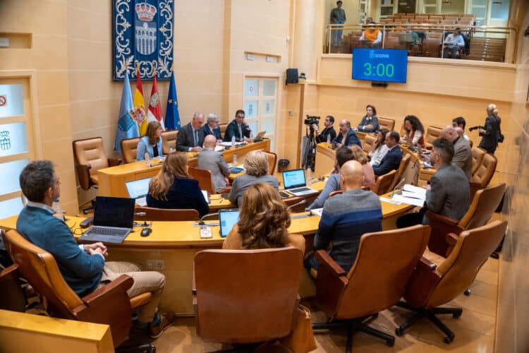El Pleno aprueba la adhesión de Segovia al Plan Territorial de Fomento 1 Pleno Extraordinario en el Ayuntamiento de Segovia este jueves. / Héctor Criado