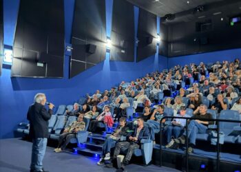 Momentos antes de la proyección de la película 'Souleyman'. / FESCIVAL