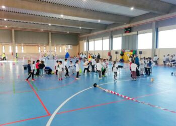Foto de archivo. Vista del polideportivo de Trescasas / E.A.