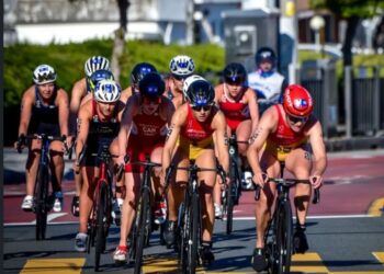 Marina Muñoz durante un instante de la prueba./E.A