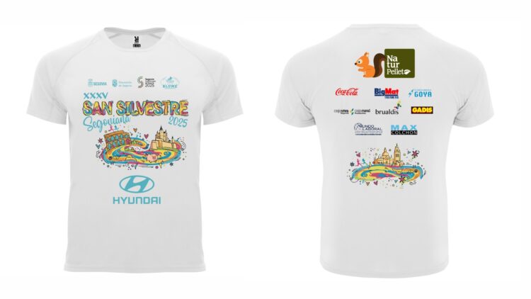 La San Silvestre ya supera los setecientos inscritos 1 Camisetas blancas conmemorativas de la XXXV edición de la San Silvestre Segoviana.( CAJ BLUME