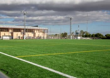 Campo José Antonio Minguela, donde se produjeron los incidentes que acabaron con la intervención policial./ E.A.