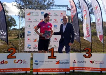 Santiago López, campeón del VIII Trofeo de Extremadura./ SEGOVIA ORIENTACIÓN