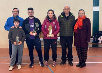 Foto de familia de los ganadores de la competición./ E.A.