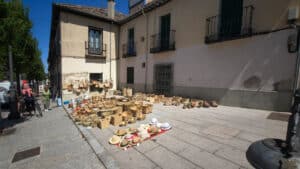 Real Sitio de San Ildefonso (II) 3 Puesto de cestería entre las calles Reina y José Costa.