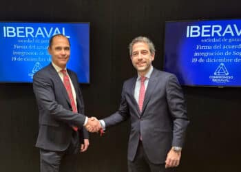 El vicepresidente de Sogarca, Ramón Polvorosa, y el presidente de Iberaval, César Pontvianne.