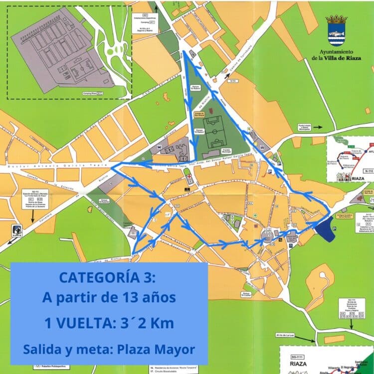 Recorrido para mayores de 13 años./AYUNTAMIENTO DE RIAZA