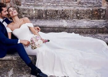 David Bisbal y Rosanna Zanetti en un momento de su enlace./ EA