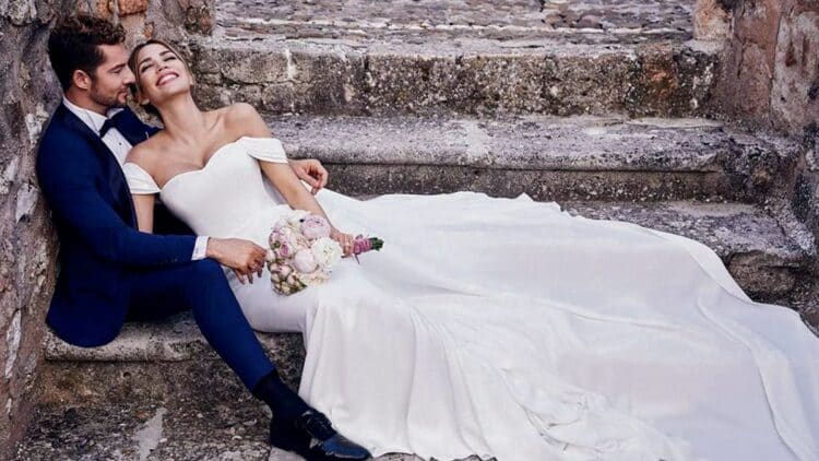 “Segovia, destino de moda entre los famosos para celebrar sus enlaces” 1 David Bisbal y Rosanna Zanetti en un momento de su enlace./ EA