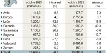 Comercio exterior en Castilla y León.