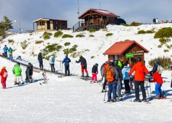 Estación de La Pinilla en una temporada anterior.