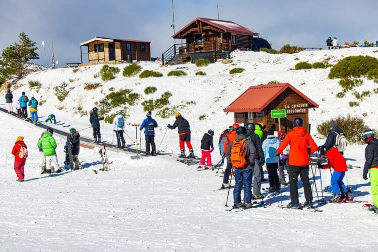 Estación de La Pinilla en una temporada anterior.