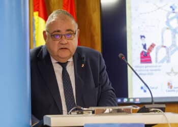 El consejero de Sanidad, Alejandro Vázquez, en el Hospital General de Segovia. / NACHO VALVERDE - ICAL