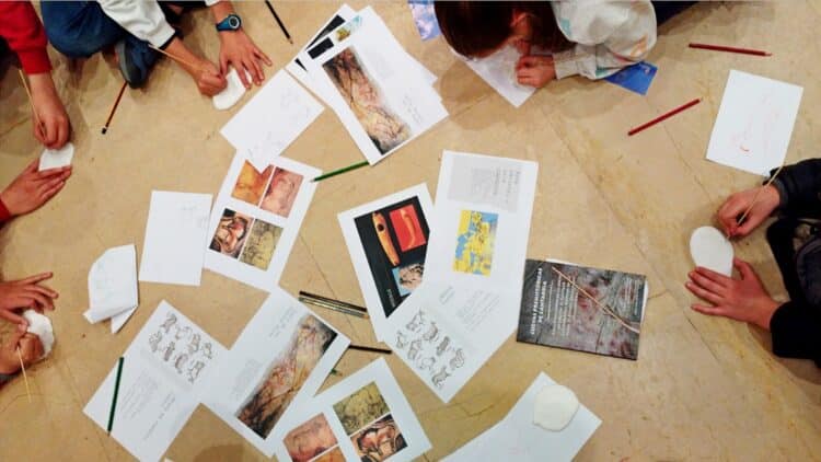 Niños durante una actividad en el museo. /JUNTA DE CASTILLA Y LEÓN