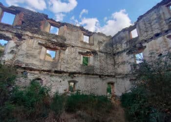 Interior del molino de Peñacorbilla, en Carbonero el Mayor.
