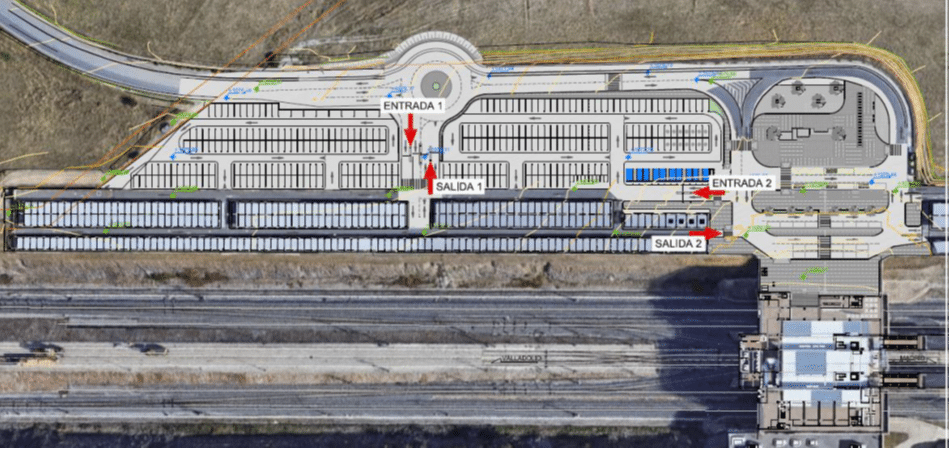 Adjudicada la ampliación del aparcamiento de la estación de AVE por más de cinco millones 2 Nueva rotonda entrada aparcamiento 1