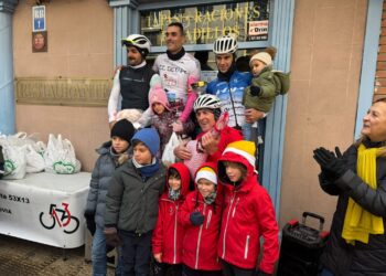 Podio final de la prueba navideña./E.A