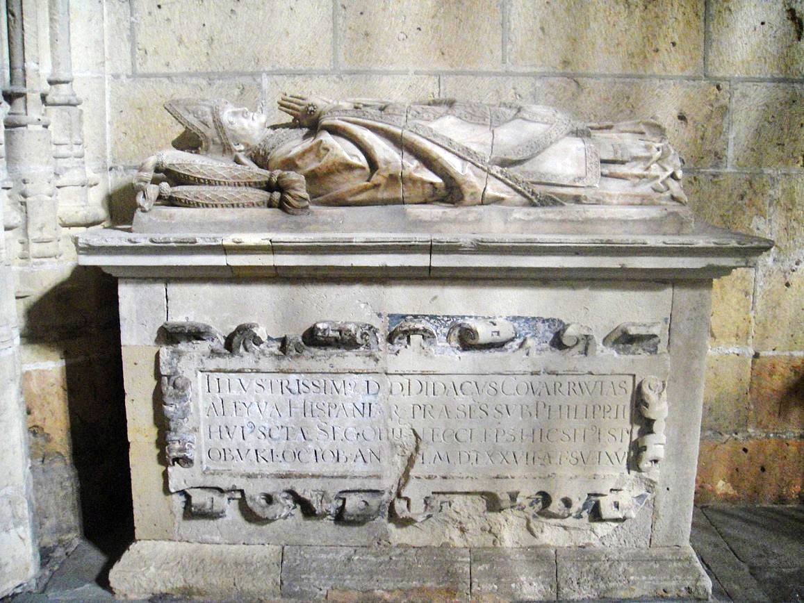 Diego de Covarrubias: de la teoría filosófico-jurídica a la práctica política 2 Sepulcro de Diego de Covarrubias, catedral de Segovia.
