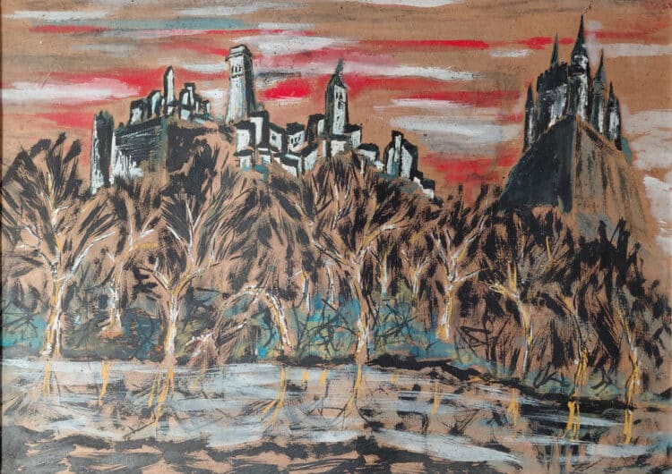 “Segovia distópica en un cuadro” 1 Visión de Segovia, de Alfonso Plaza Fernández.