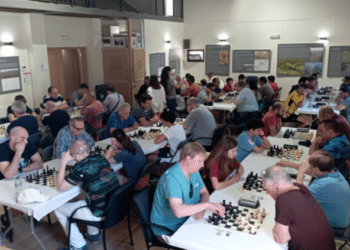 Un instante durante una cita de ajedrez en Segovia./E.A