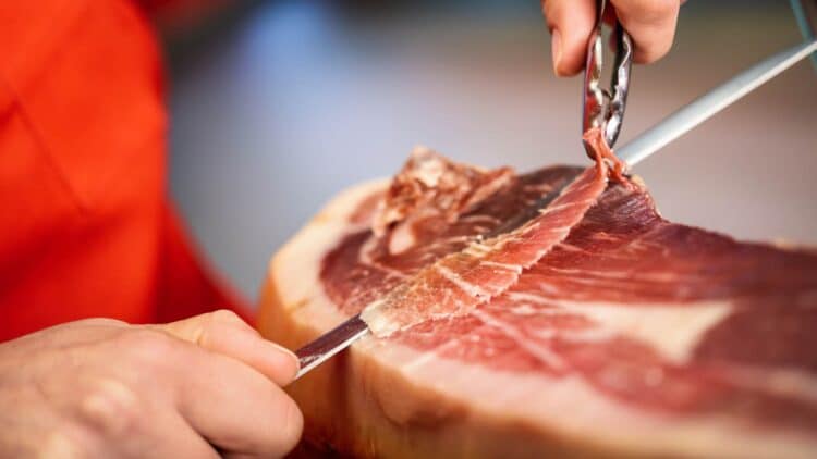 corte de jamón