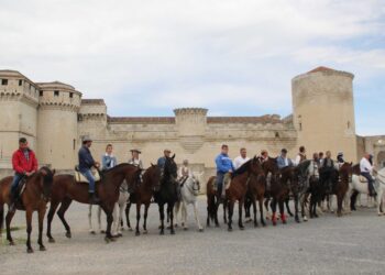 Caballistas en Cuéllar.
