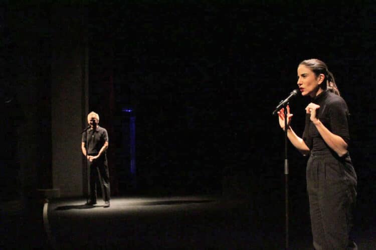 Casting Lear 1 Andrea Jiménez y Carlos Manuel Díaz, en ‘Casting Lear’. Foto: Ana Vázquez.