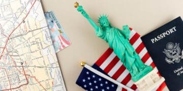 Viaje a Estados Unidos cobrando prestación