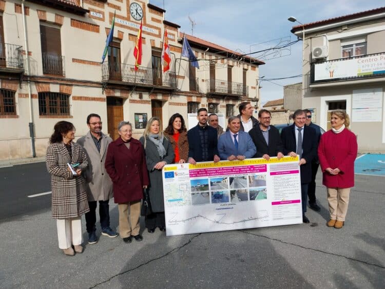 Movilidad culmina los trabajos de humanización de la travesía de Fuenterrebollo 1 Visita a las obras de humanización de la travesía de Fuenterrebollo / JCYL