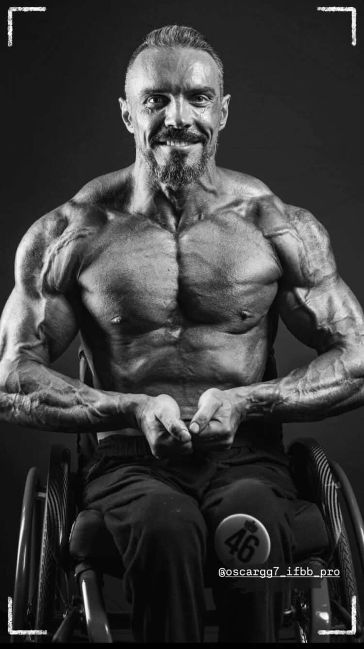 El culturista segoviano Óscar González.