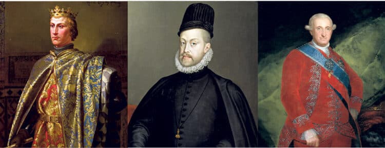 Pedro I de Castilla se casó en Cuéllar, Felipe II, en el Alcázar de Segovia, y Carlos IV se casó, siendo aún príncipe heredero, en el palacio de La Granja de San Ildefonso. / Wikipedia