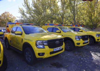 Los nuevos vehículos contra incendios. /JUNTA DE CASTILLA Y LEON