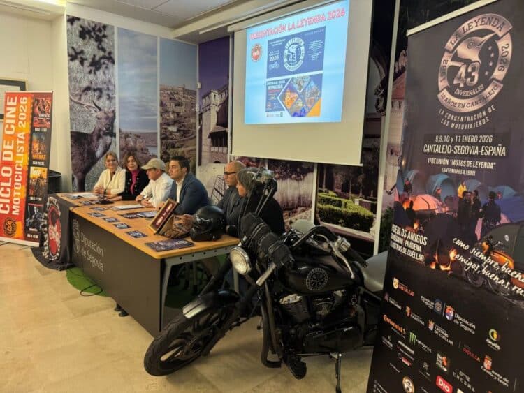 Presentación de la concentración motera invernal. / DIPUTACION SEGOVIA