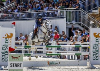 Uno de los participantes del Campeonato de España de ponis, ejecutando un salto./ FEDERACIÓN