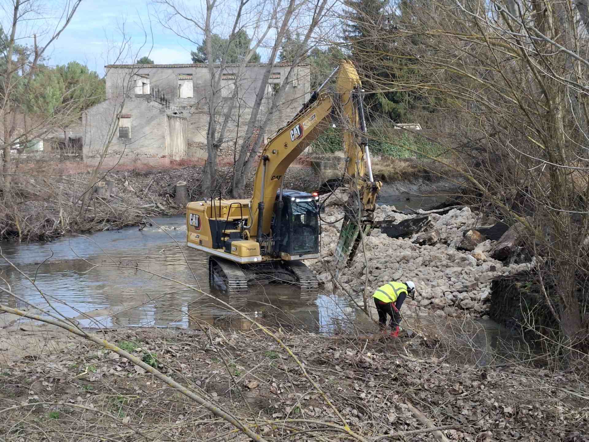 La CHD tira el azud de Puente Mesa pese a que en el año 2022 aseguró que lo iba a restaurar 3 05 1w 2