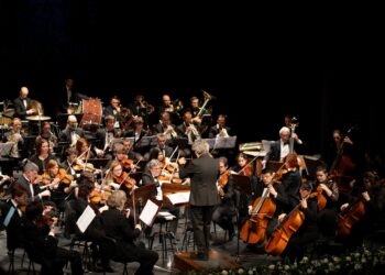 Un momento de la actuación de la Orquesta Sinfónica de Segovia en el Teatro Juan Bravo./ PATRONATO ALCÁZAR