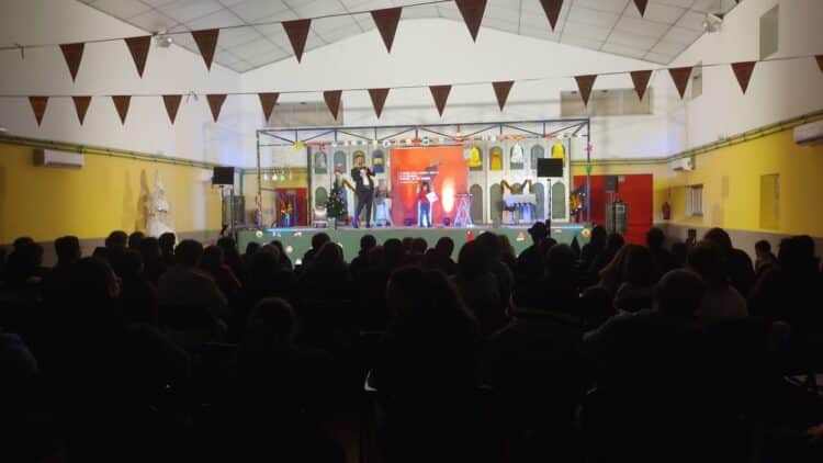 Un momento de la función de Germán Vilar en Fuenterrebollo./ DANIEL SACRISTÁN