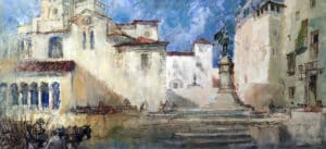 La iglesia de San Martín y la plaza de las Sirenas (II) 6 16 Segovia the plaza de Irene Welburn