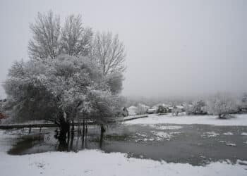 Para este sábado aún se esperan nieves en zonas de meseta. / César Sánchez