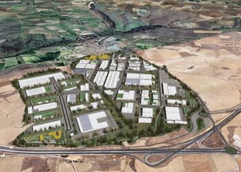 Infografía de la vista aérea del polígono ‘Los Hitales’ / JCYL