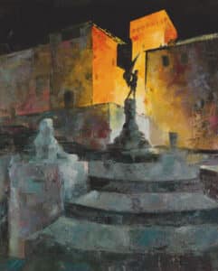 La iglesia de San Martín y la plaza de las Sirenas (IV) 6 35 Plaza de San martin Alfonso Escorial de Lucas 2018