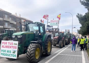 Reivindicación del colectivo Unaspi en Cantalejo. / M.A.A