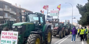 Reivindicación del colectivo Unaspi en Cantalejo. / M.A.A
