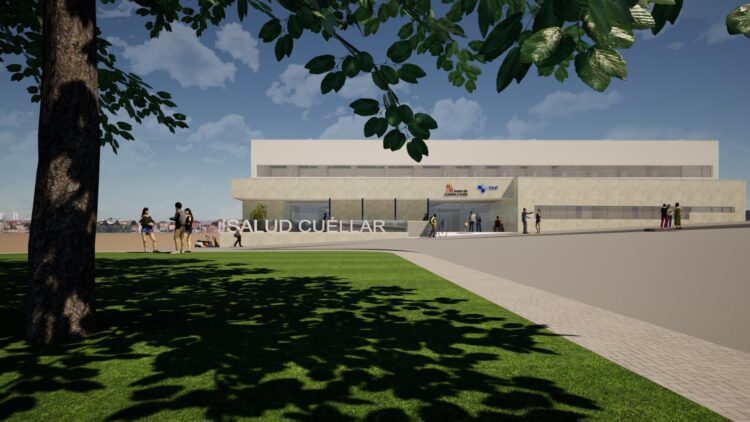 Diseño previsto para el Centro de Salud de Cuéllar cuando esté finalizado. /JUNTA DE CASTILLA Y LEÓN