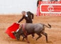 El torero segoviano Emilio de Frutos, con un novillo de Saltillo en el Cortijo ‘La Querencia’. / FOTO CEDIDA POR EMILIO DE FRUTOS