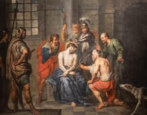 “Cuando uno comprende de verdad una escena la obra se abre de una manera impresionante” 4 La Coronación de Espinas. Se cree que es de Abraham Willemsens.