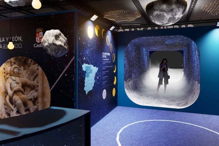 Recreación del stand de la Comunidad para la feria. / JCYL