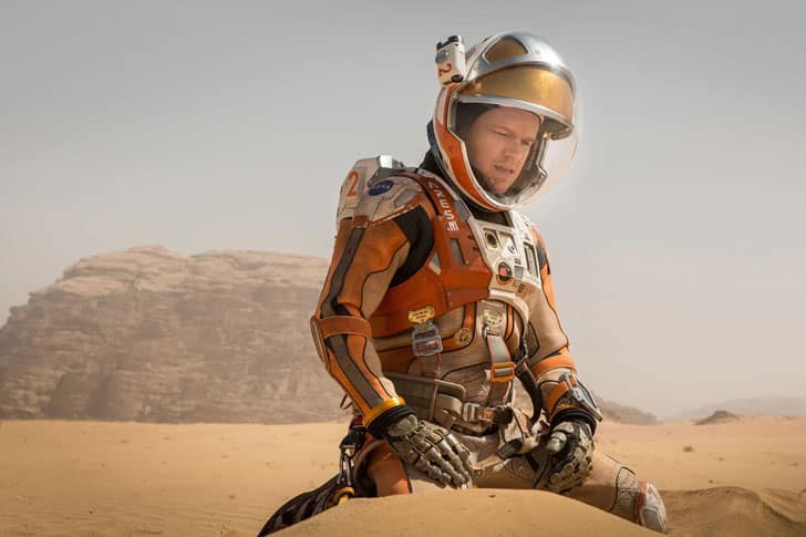 Matt Damon protagonizó en 2015 “Marte” o “The martian”, película dirigida por Ridley Scott.