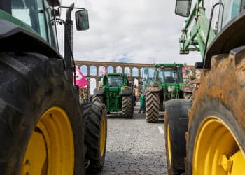 Tractorada en Segovia (imagen de archivo). / NACHO VALVERDE - ICAL