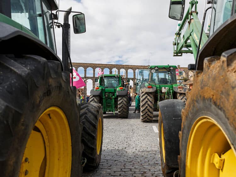 Tractorada en Segovia (imagen de archivo). / NACHO VALVERDE - ICAL